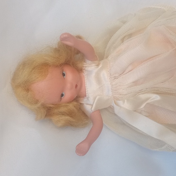 Collectible Vintage Nancy Ann Storybook Bisque Frozen Legs Doll Pink - Picture 6 of 12
